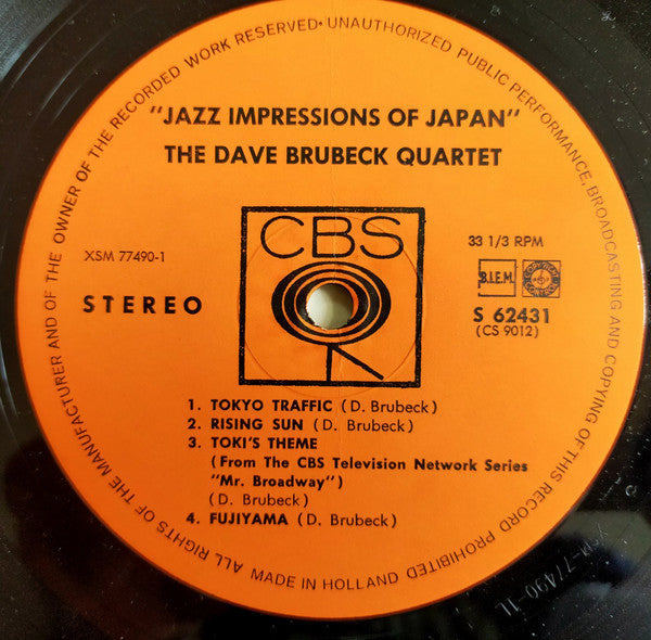 The Dave Brubeck Quartet : Jazz Impressions Of Japan (LP, Album)