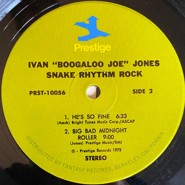 Ivan "Boogaloo Joe" Jones ~ Snake Rhythm Rock (Vinyl) - Djungel & Jazz