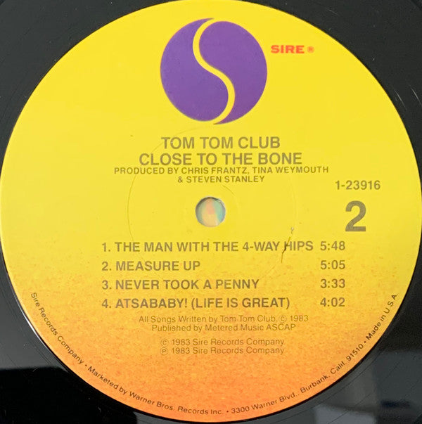 Tom Tom Club ~ Close To The Bone (Vinyl) - Djungel & Jazz