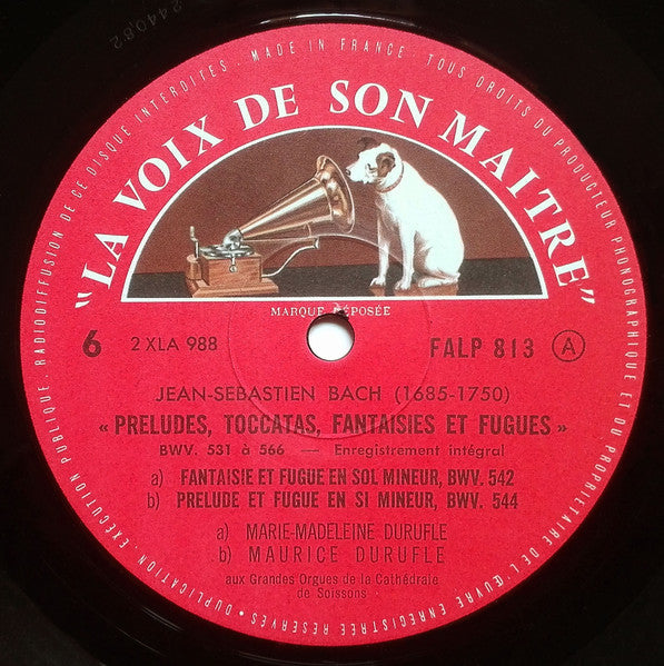 Johann Sebastian Bach, Maurice Duruflé, Marie-Madeleine Duruflé-Chevalier ~ Préludes, Toccatas, Fantaisies Et Fugues 3 (Vinyl) - Djungel & Jazz