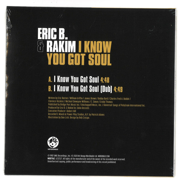 Eric B. And Rakim ~ I Know You Got Soul (Vinyl) - Djungel & Jazz