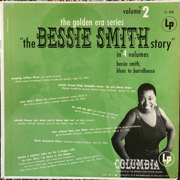 Bessie Smith : The Bessie Smith Story - Volume 2 (LP, Comp, Mono, RE)