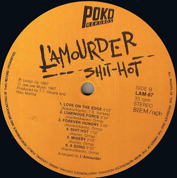 L'Amourder ~ Shit-Hot (Vinyl) - Djungel & Jazz