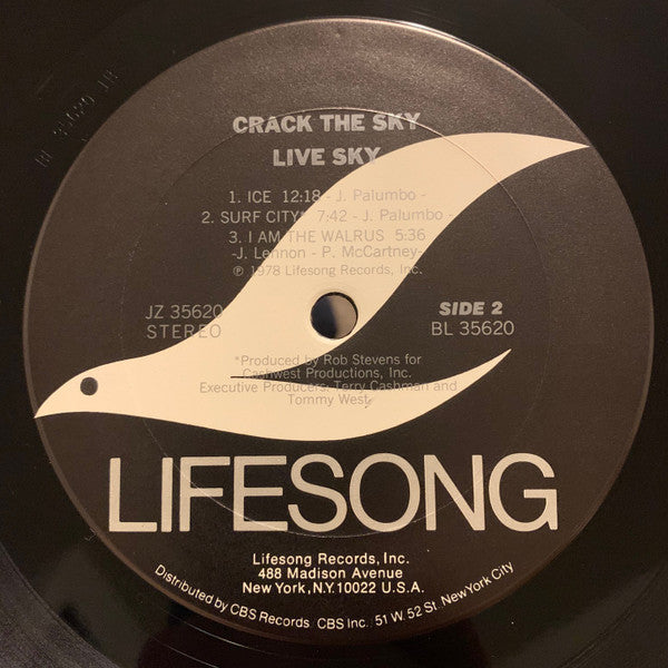 Crack The Sky : Live Sky (LP, Album, Pit)