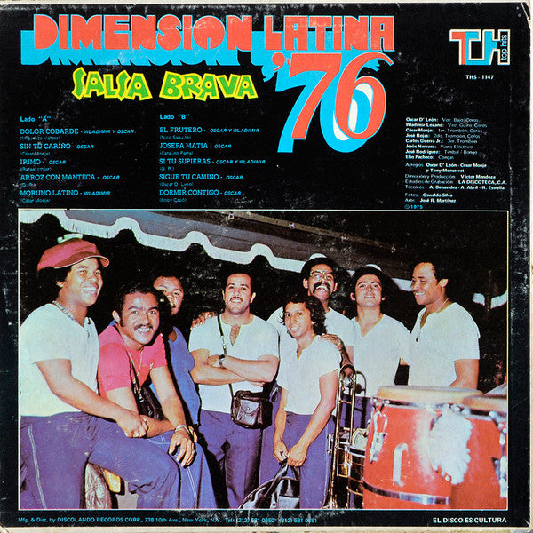 Dimension Latina, Oscar D' León, Wladimir Lozano ~ Salsa Brava (Vinyl) - Djungel & Jazz