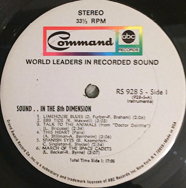 Bobby Byrne And His Orchestra ~ A New World Of Stereo: Sound In The Eighth Dimension (Vinyl) - Djungel & Jazz
