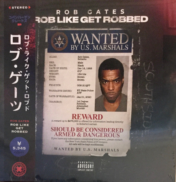 Rob Gates (2) : Rob Like Get Robbed (LP, Album, Ltd, Num, Obi)