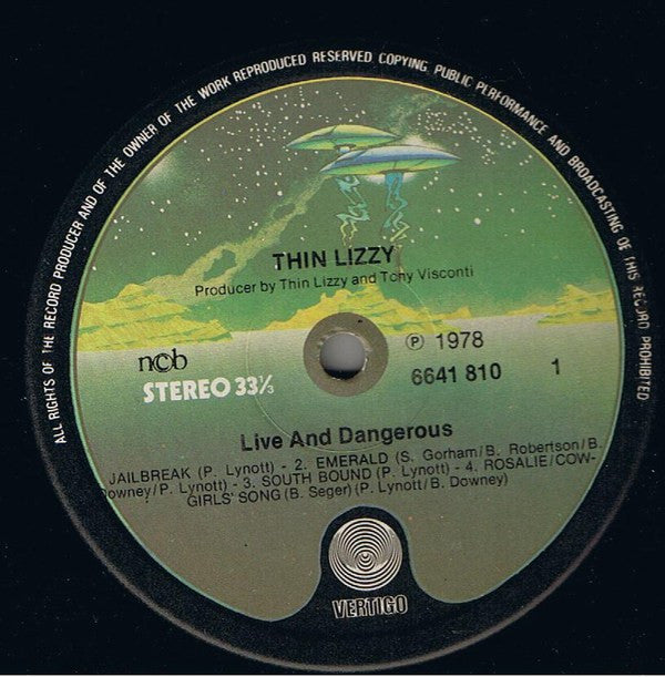 Thin Lizzy ~ Live And Dangerous (Vinyl) - Djungel & Jazz