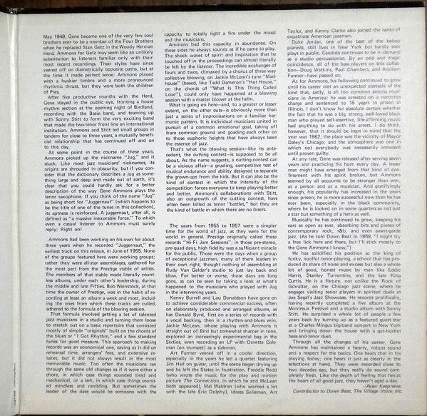 Gene Ammons ~ Juganthology (Vinyl) - Djungel & Jazz