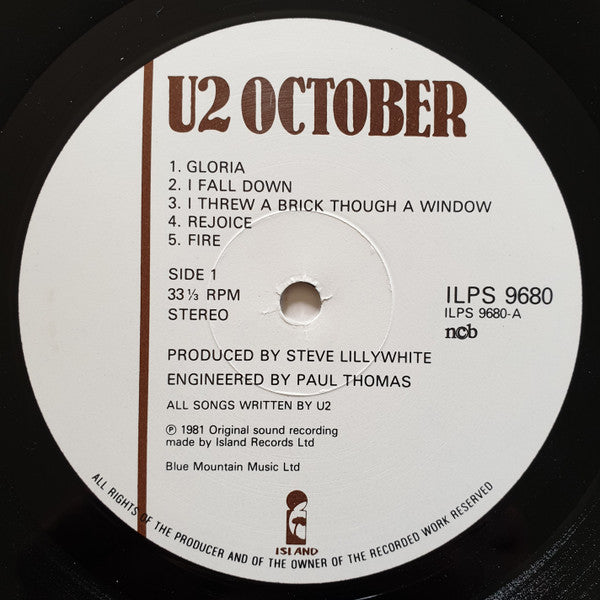 U2 ~ October (Vinyl) - Djungel & Jazz
