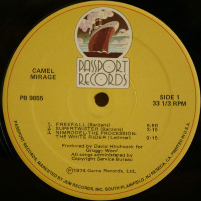 Camel : Mirage (LP, Album, RE)