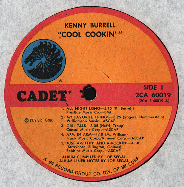 Kenny Burrell ~ Cool Cookin' (Vinyl) - Djungel & Jazz