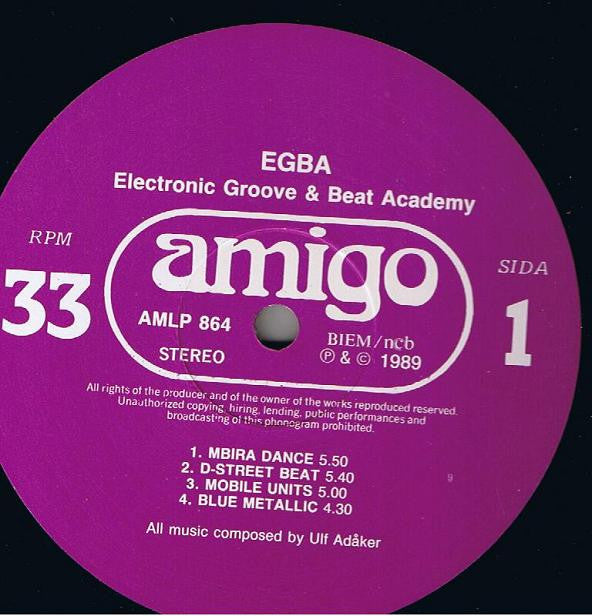 EGBA ~ Electronic Groove & Beat Academy (Vinyl) - Djungel & Jazz