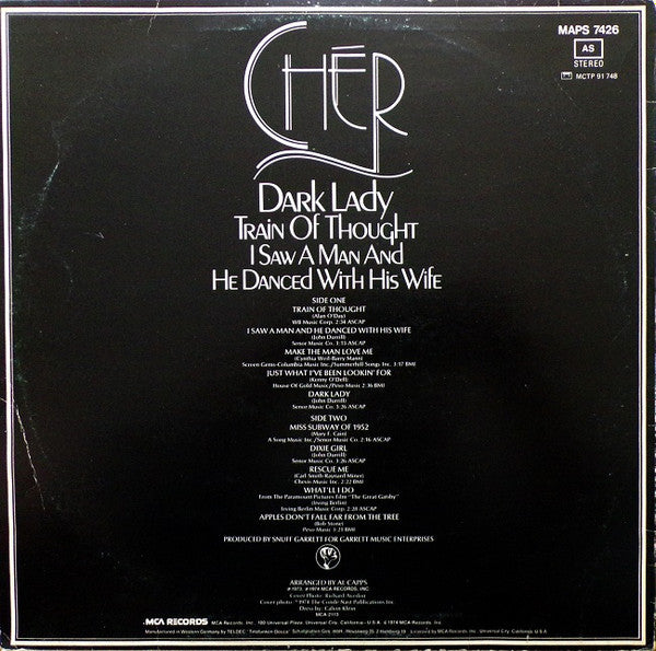 Cher ~ Dark Lady (Vinyl) - Djungel & Jazz