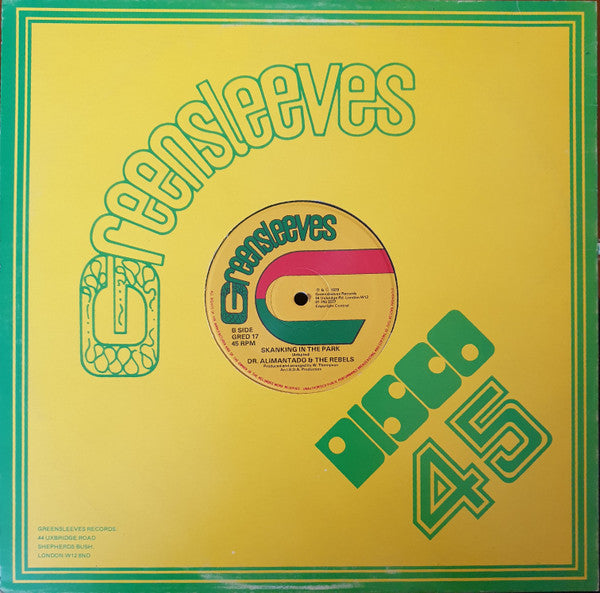 Dr. Alimantado & The Rebels  ~ Sitting In The Park (Vinyl) - Djungel & Jazz
