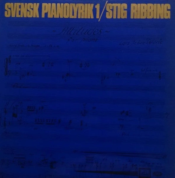 Stig Ribbing ~ Svensk Pianolyrik 1 (Vinyl) - Djungel & Jazz