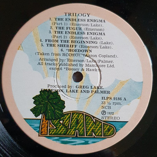 Emerson, Lake & Palmer ~ Trilogy (Vinyl) - Djungel & Jazz