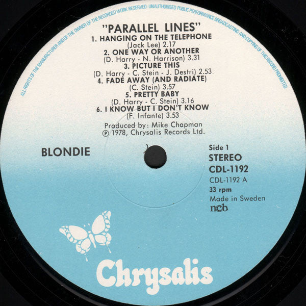 Blondie ~ Parallel Lines (Vinyl) - Djungel & Jazz