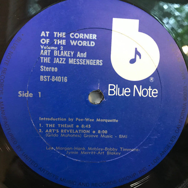 Art Blakey & The Jazz Messengers ~ At The Jazz Corner Of The World Vol. 2 (Vinyl) - Djungel & Jazz