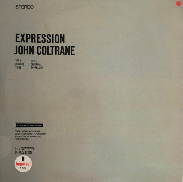 John Coltrane ~ Expression (Vinyl) - Djungel & Jazz