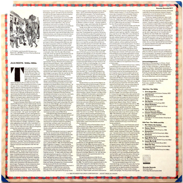 Various ~ JuJu Roots 1930s - 1950s (Vinyl) - Djungel & Jazz