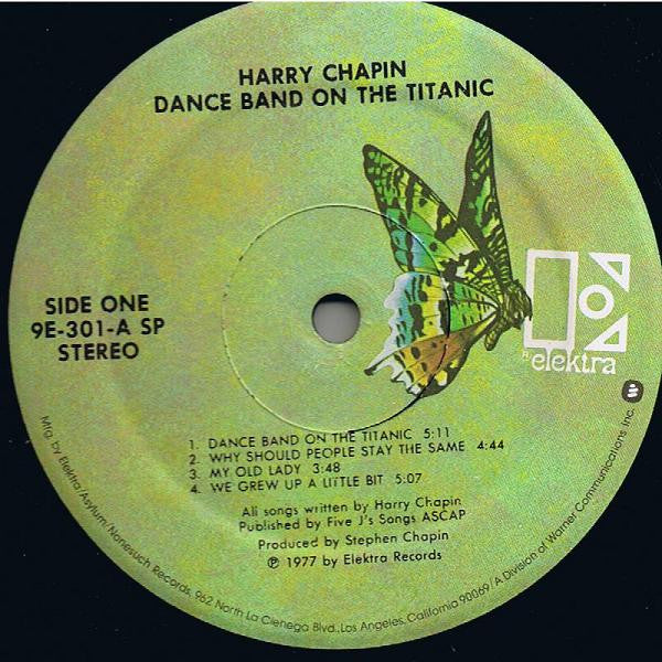 Harry Chapin ~ Dance Band On The Titanic (Vinyl) - Djungel & Jazz