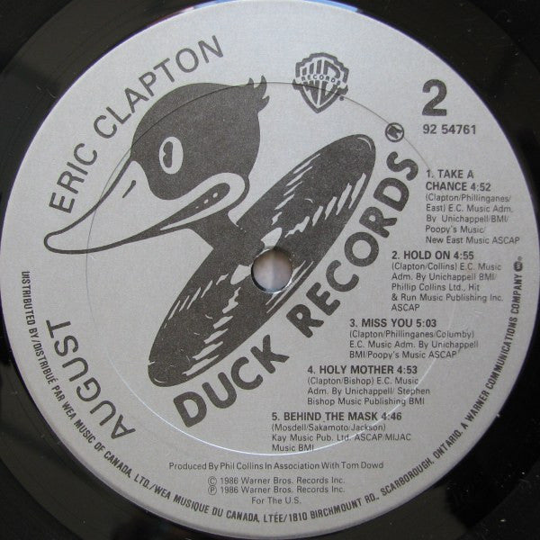 Eric Clapton ~ August (Vinyl) - Djungel & Jazz