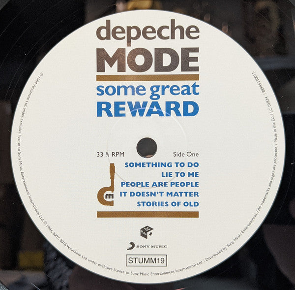 Depeche Mode ~ Some Great Reward (Vinyl) - Djungel & Jazz