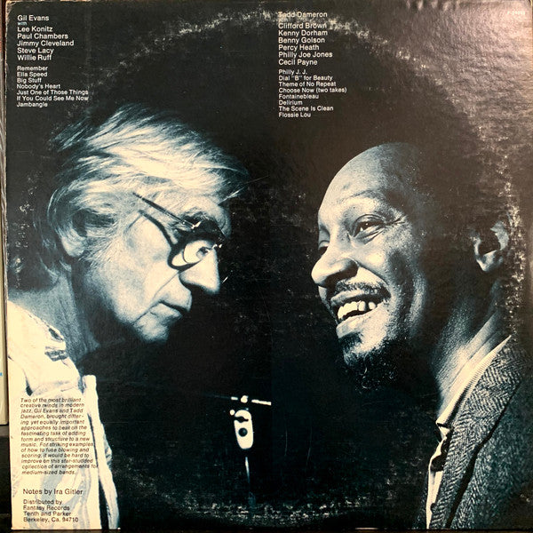 Gil Evans And Tadd Dameron ~ The Arrangers' Touch (Vinyl) - Djungel & Jazz