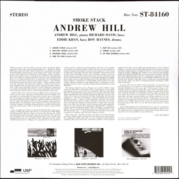 Andrew Hill ~ Smoke Stack (Vinyl) - Djungel & Jazz