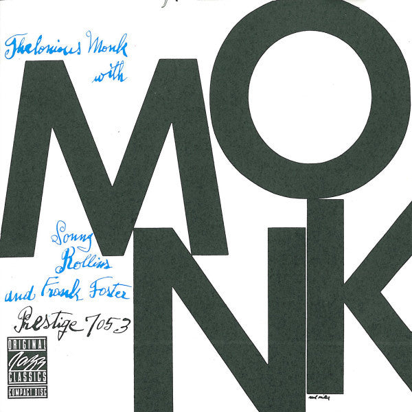 Thelonious Monk With Sonny Rollins And Frank Foster ~ Monk (Vinyl) - Djungel & Jazz