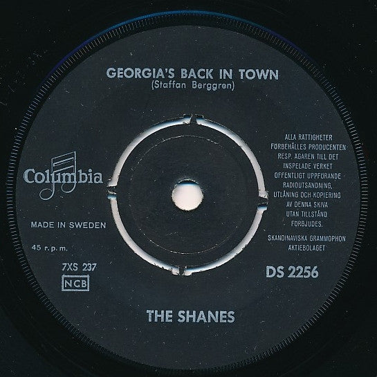 Shanes ~ Georgia's Back In Town / My Lover baby (Vinyl) - Djungel & Jazz