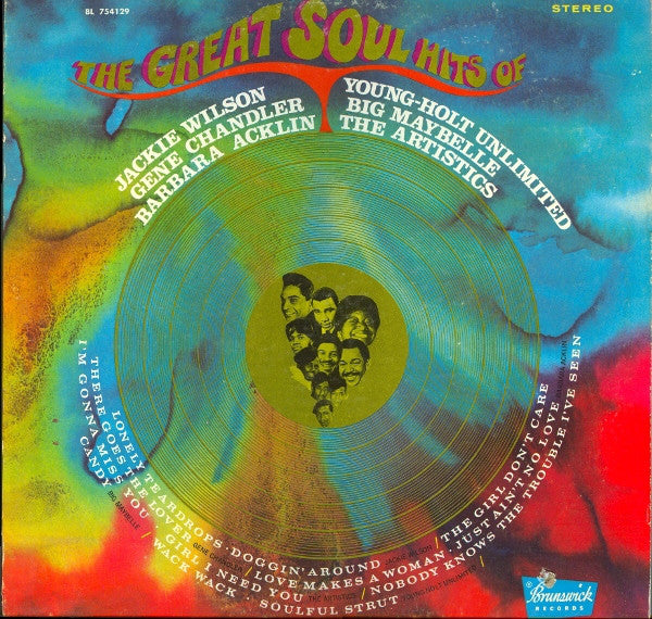 Various ~ The Great Soul Hits Of Jackie Wilson - Gene Chandler - Big Maybelle - Barbara Acklin - The Artistics - Young-Holt Unlimited (Vinyl) - Djungel & Jazz
