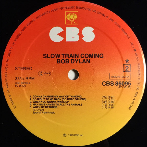 Bob Dylan ~ Slow Train Coming (Vinyl) - Djungel & Jazz