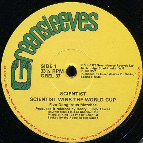 Scientist : Scientist Wins The World Cup (LP, Album)