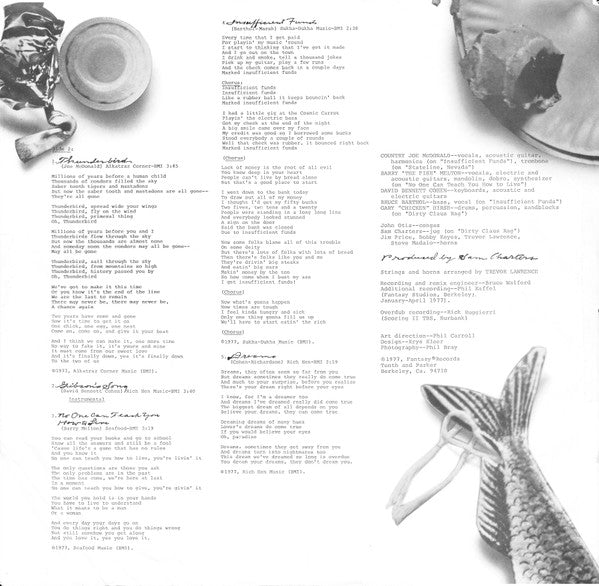 Country Joe And The Fish ~ Reunion (Vinyl) - Djungel & Jazz