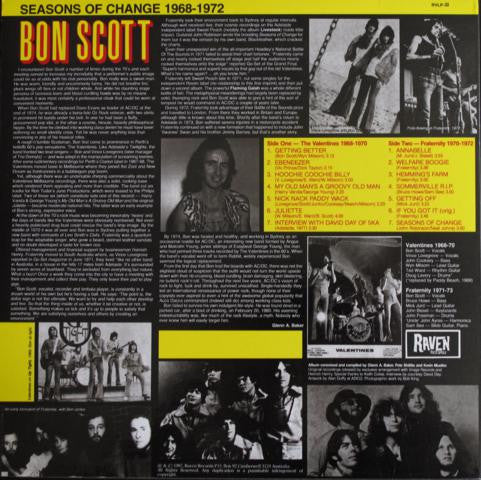 Bon Scott ~ Seasons Of Change 1968-1972 (Vinyl) - Djungel & Jazz