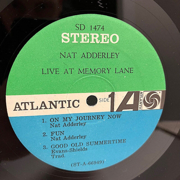 Nat Adderley ~ Live At Memory Lane (Vinyl) - Djungel & Jazz