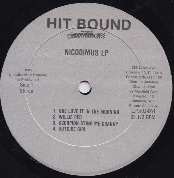 Nicodemus : She Love It In The Morning (LP, Album)