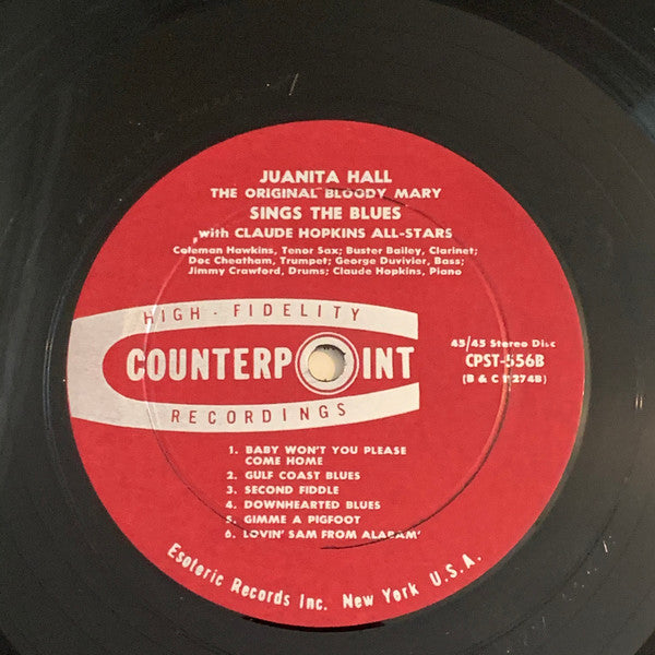 Juanita Hall With Claude Hopkins All Stars ~ The Original Bloody Mary Sings The Blues (Vinyl) - Djungel & Jazz