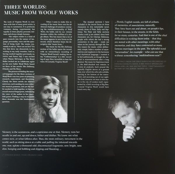 Max Richter ~ Three Worlds: Music From Woolf Works (Vinyl) - Djungel & Jazz