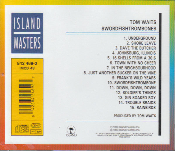 Tom Waits ~ Swordfishtrombones (Vinyl) - Djungel & Jazz