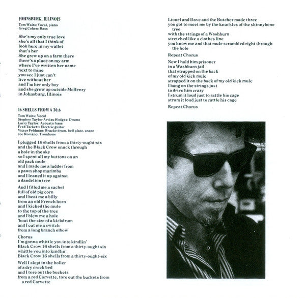 Tom Waits ~ Swordfishtrombones (Vinyl) - Djungel & Jazz