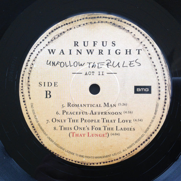 Rufus Wainwright ~ Unfollow The Rules (Vinyl) - Djungel & Jazz