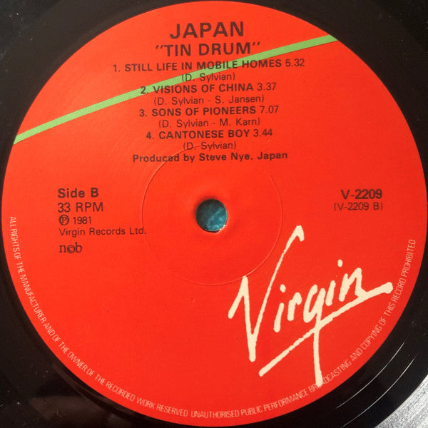 Japan ~ Tin Drum (Vinyl) - Djungel & Jazz