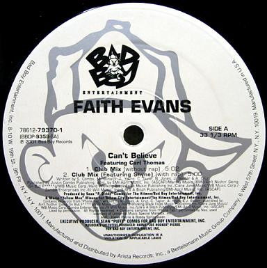 Faith Evans Featuring Carl Thomas ~ Can't Believe (Vinyl) - Djungel & Jazz