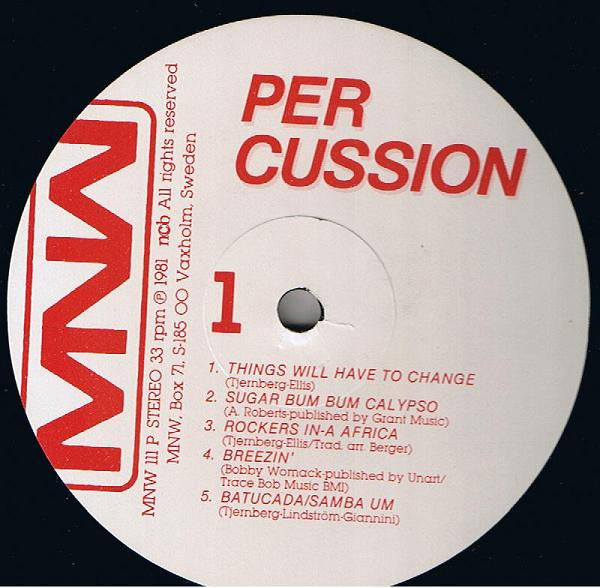 Per Cussion ~ Per Cussion (Vinyl) - Djungel & Jazz