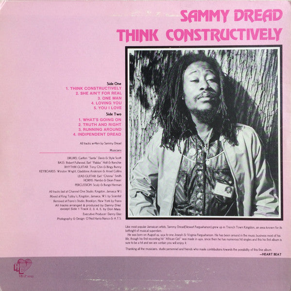 Sammy Dread : Think Constructively (LP, Album, RED)