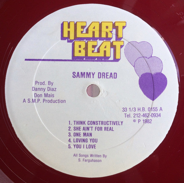 Sammy Dread : Think Constructively (LP, Album, RED)