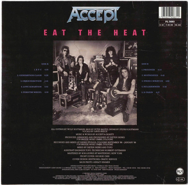 Accept ~ Eat The Heat (Vinyl) - Djungel & Jazz
